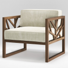 Ex-display Tree Lounge Chair with Natural Walnut Frame by Wewood Joinery | Kartar & Seibo 