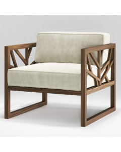 Ex-display Tree Lounge Chair with Natural Walnut Frame by Wewood Joinery | Kartar & Seibo 