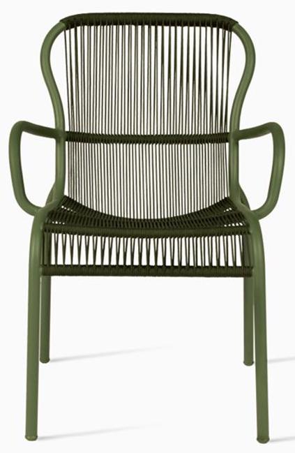 White rope store dining chair